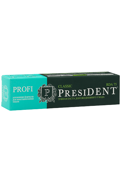 зубная паста PRESIDENT PROFI Classic (75 RDA) 100 мл *r