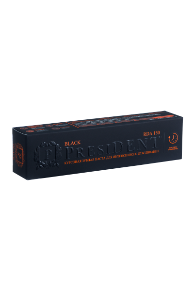зубная паста PRESIDENT Black (150 RDA) 50 мл *r